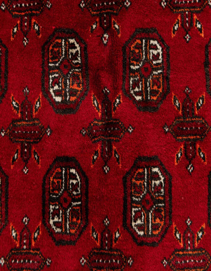 Detail image of  5' 9 x 7' 11  Hand Knotted Afghan Akhche Wool Rug