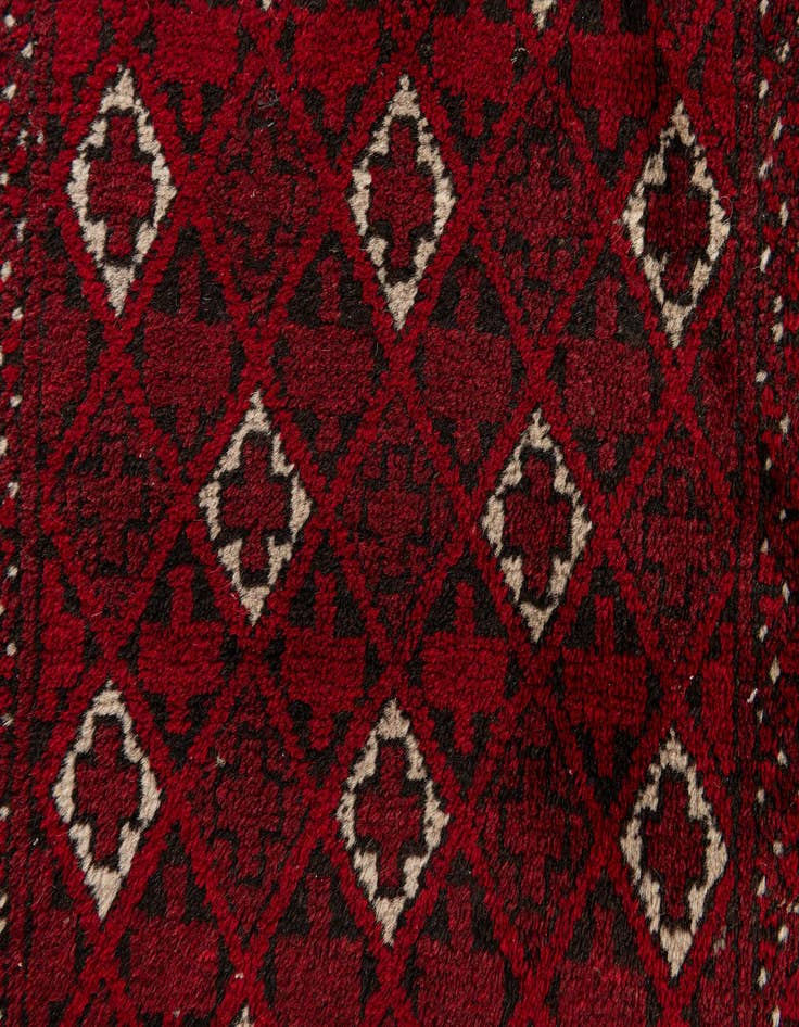 Detail image of  2' 6 x 4' 11  Hand Knotted Afghan Akhche Wool Rug
