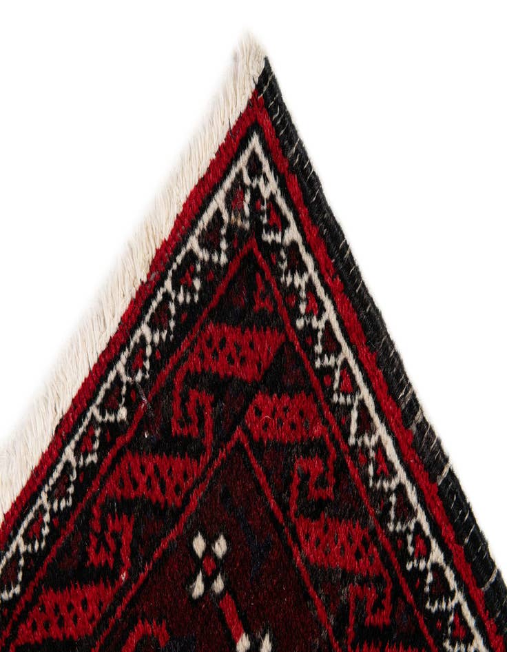 Detail image of  3' 5 x 6' 6  Hand Knotted Afghan Akhche Wool Rug