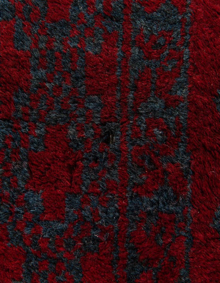 Detail image of  3' 6 x 5' 4  Hand Knotted Afghan Akhche Oriental Wool Rug