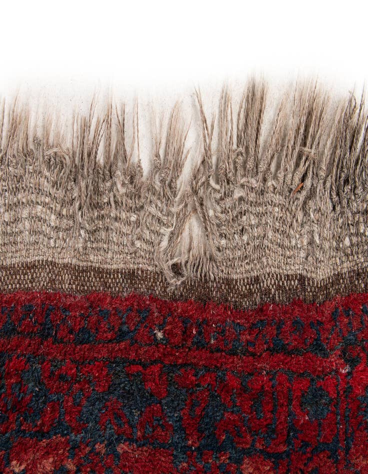 Detail image of  3' 6 x 5' 4  Hand Knotted Afghan Akhche Oriental Wool Rug