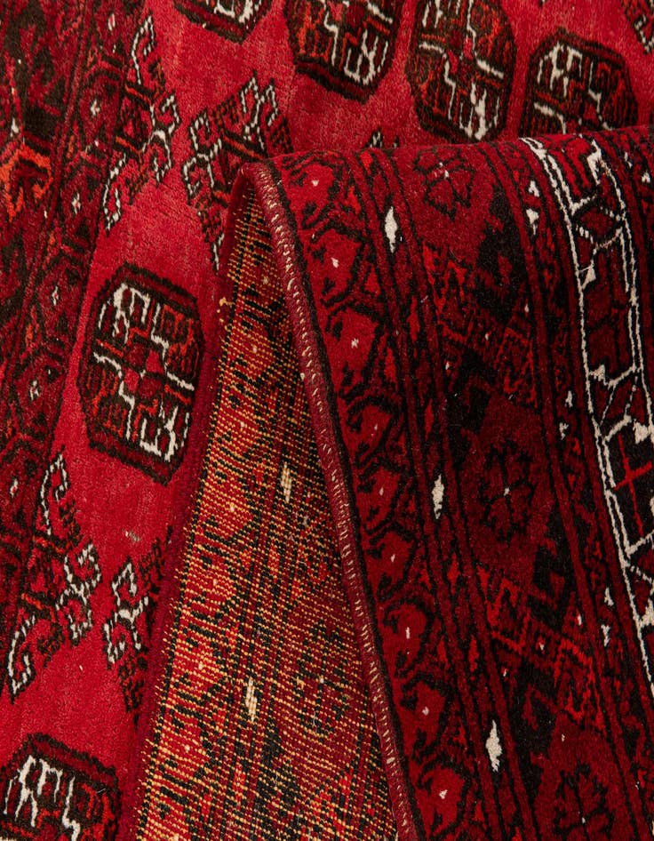 Detail image of  6' 10 x 9' 5  Hand Knotted Afghan Akhche Wool Rug