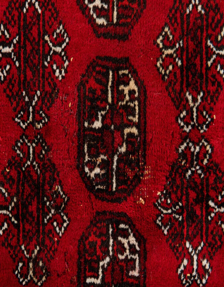 Detail image of  6' 10 x 9' 5  Hand Knotted Afghan Akhche Wool Rug