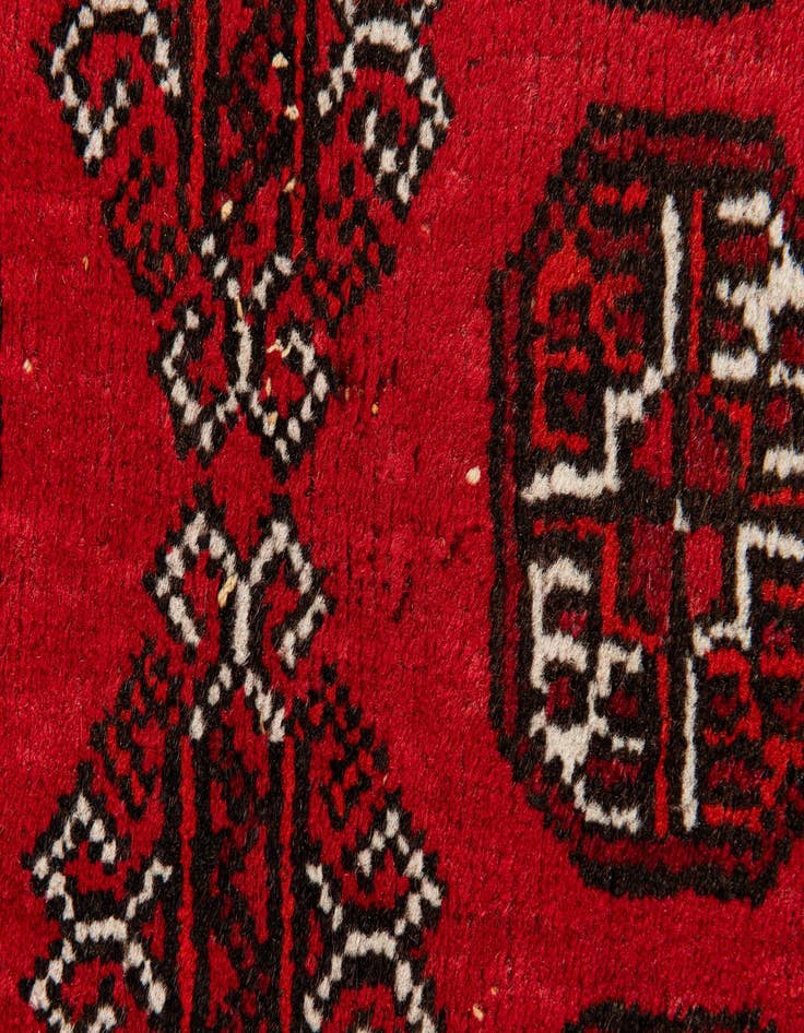 Detail image of  6' 10 x 9' 5  Hand Knotted Afghan Akhche Wool Rug