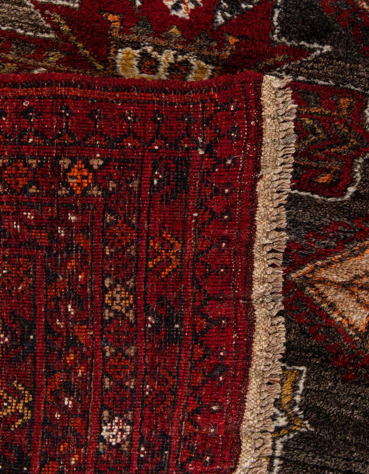 Detail image of  6' 8 x 9' 3  Hand Knotted Afghan Akhche Wool Rug