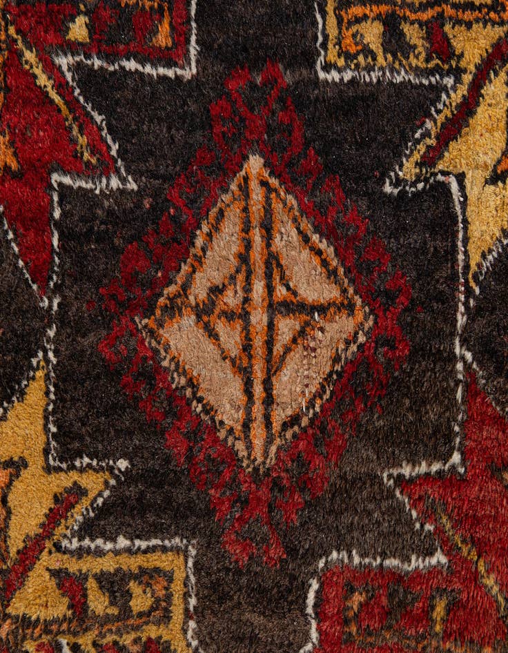 Detail image of  6' 8 x 9' 3  Hand Knotted Afghan Akhche Wool Rug