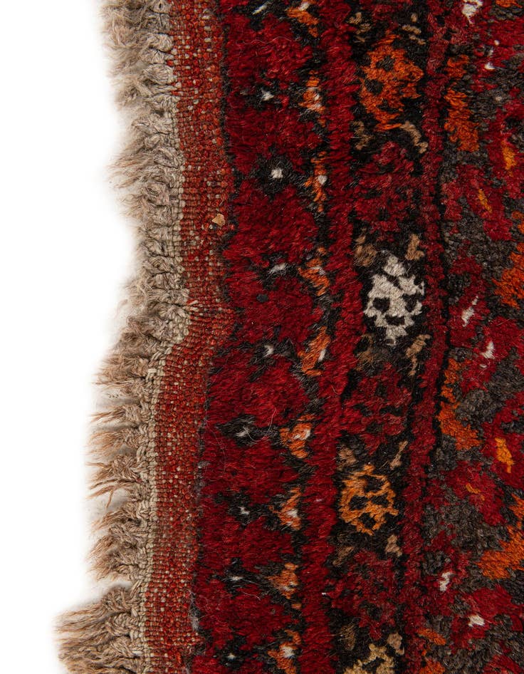 Detail image of  6' 8 x 9' 3  Hand Knotted Afghan Akhche Wool Rug