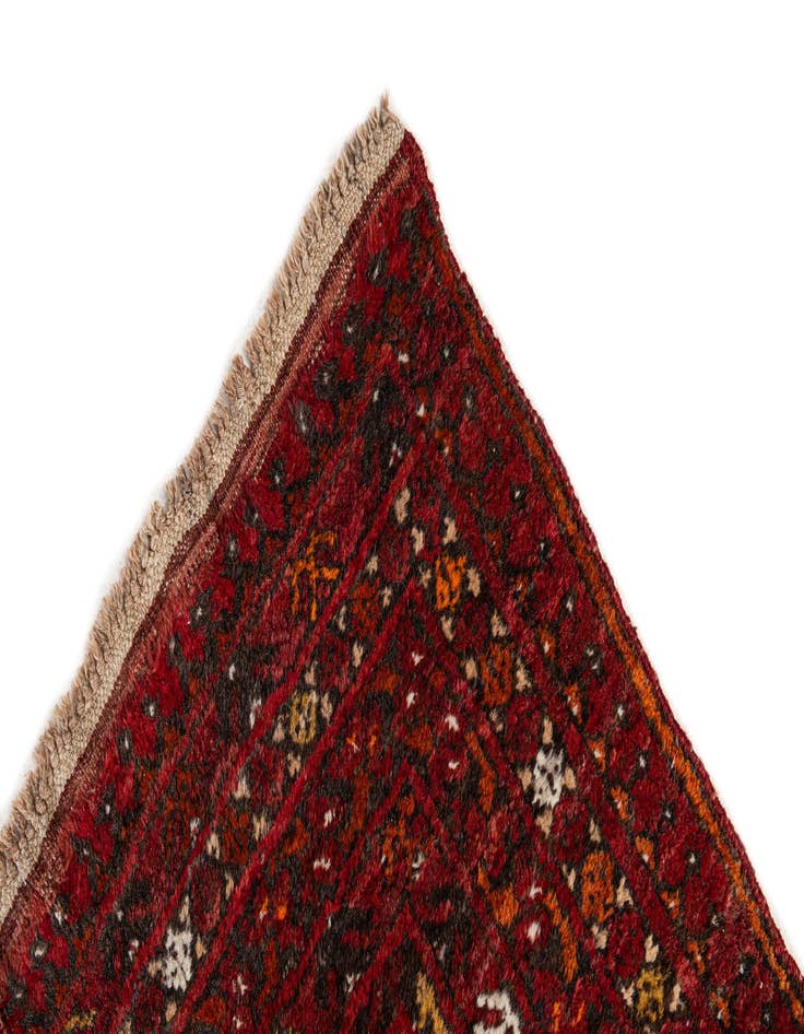 Detail image of  6' 8 x 9' 3  Hand Knotted Afghan Akhche Wool Rug