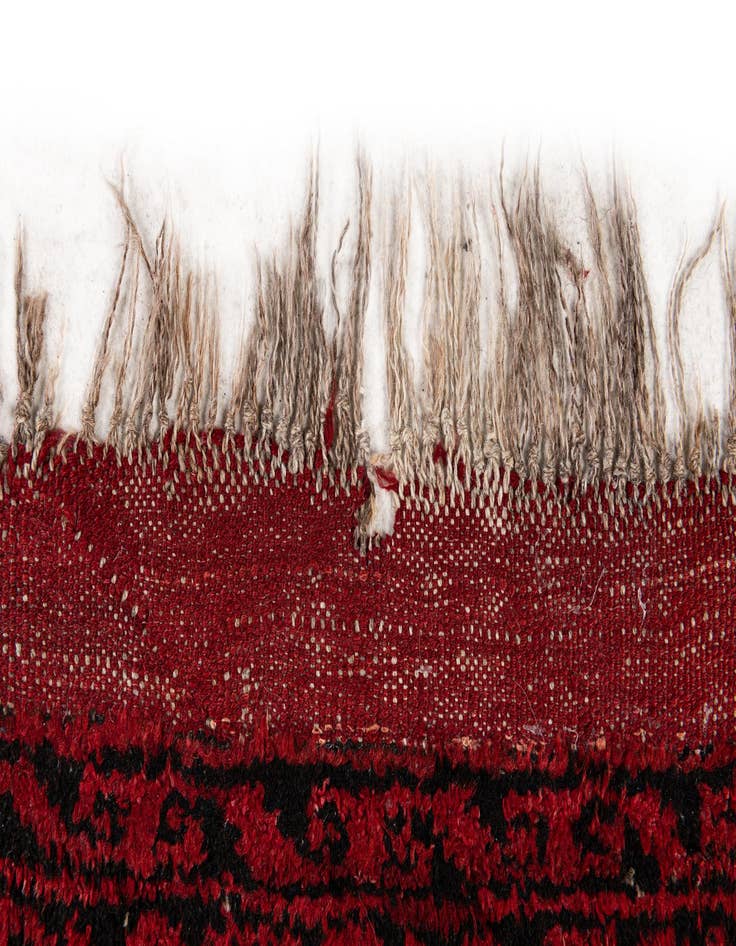 Detail image of  8' x 11' 3  Hand Knotted Afghan Akhche Wool Rug