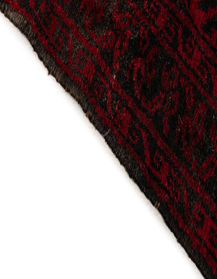 Detail image of  8' x 11' 3  Hand Knotted Afghan Akhche Wool Rug