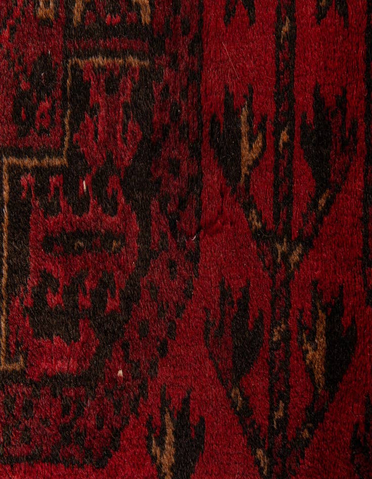 Detail image of  8' 4 x 11' 4  Hand Knotted Afghan Akhche Wool Rug