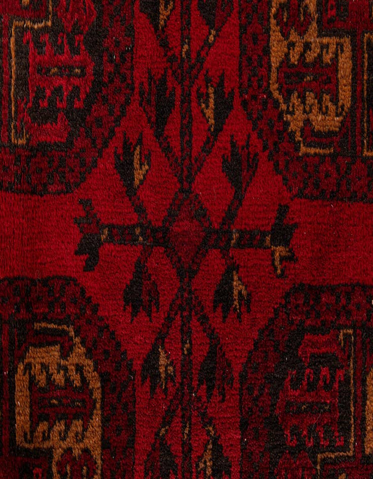 Detail image of  8' 4 x 11' 4  Hand Knotted Afghan Akhche Wool Rug