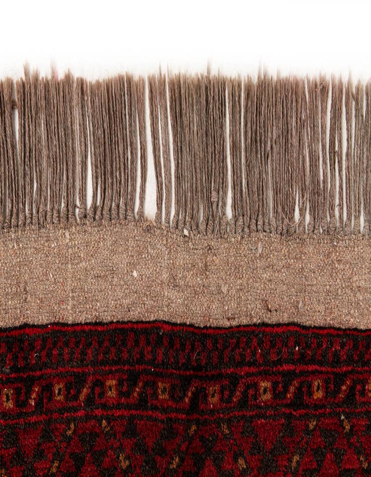 Detail image of  8' 4 x 11' 4  Hand Knotted Afghan Akhche Wool Rug