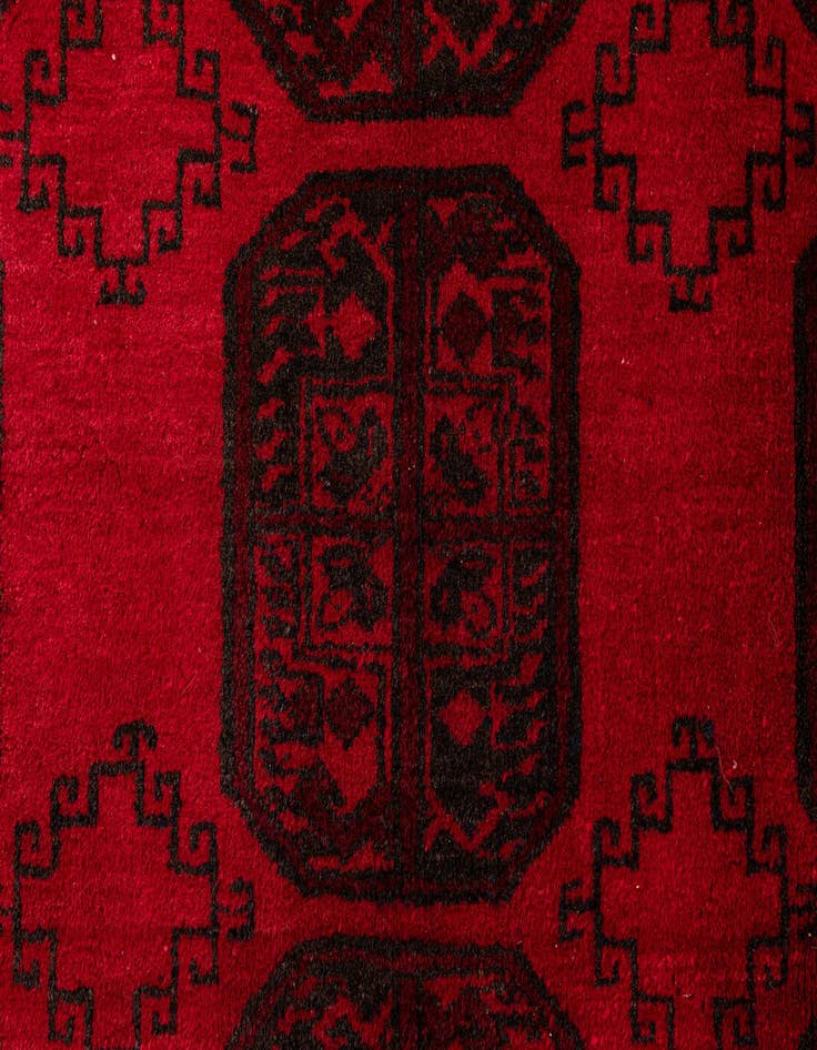 Detail image of  8' 5 x 11'  Hand Knotted Afghan Akhche Wool Rug