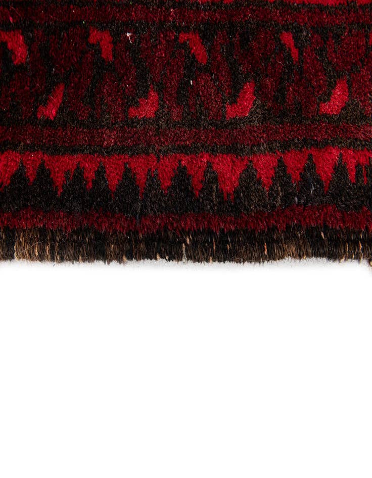 Detail image of  8' 5 x 11'  Hand Knotted Afghan Akhche Wool Rug