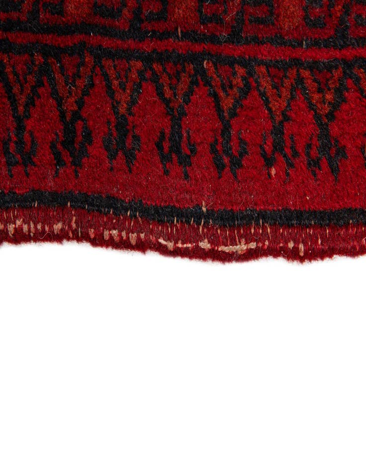 Detail image of  8' 7 x 11' 5  Hand Knotted Afghan Akhche Wool Rug