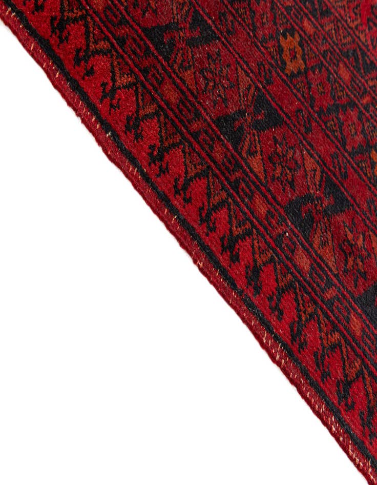 Detail image of  8' 7 x 11' 5  Hand Knotted Afghan Akhche Wool Rug