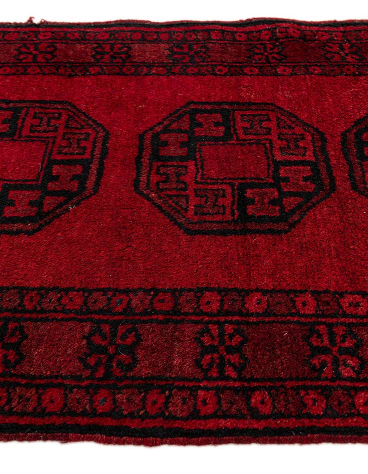 Detail image of  2' 2 x 3'  Hand Knotted Afghan Akhche Wool Rug