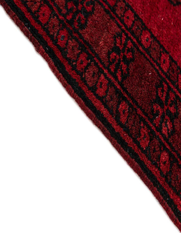 Detail image of  2' 2 x 3'  Hand Knotted Afghan Akhche Wool Rug