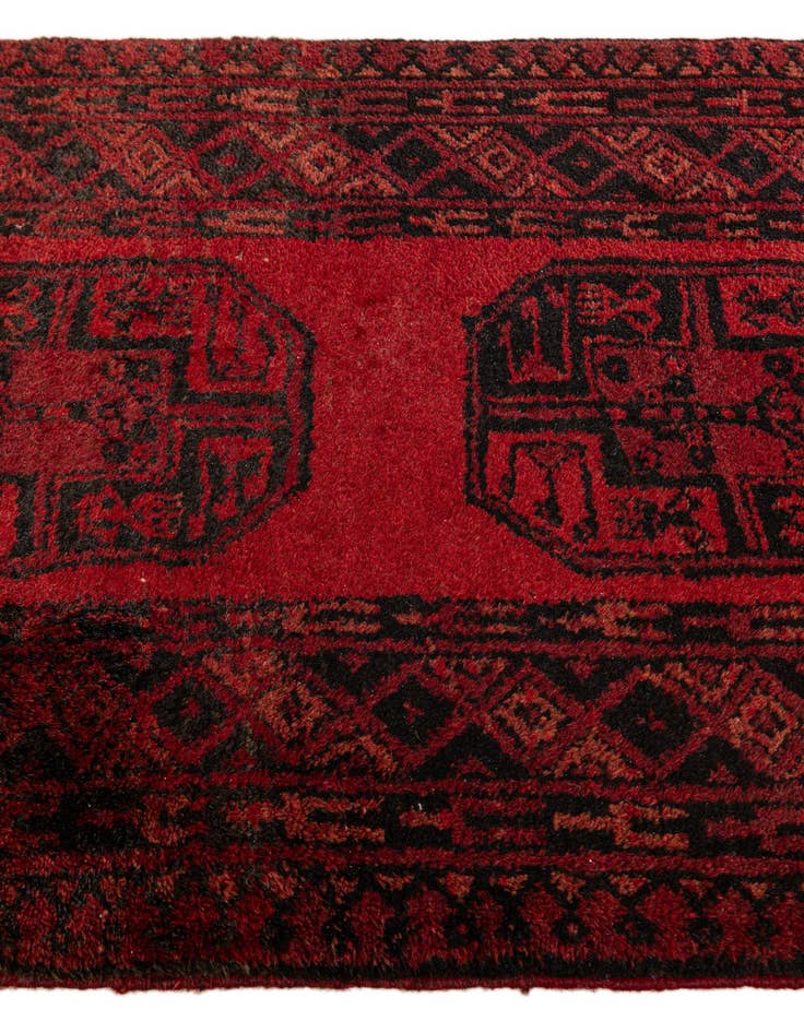 Detail image of  2' 3 x 4' 1  Hand Knotted Afghan Akhche Wool Rug