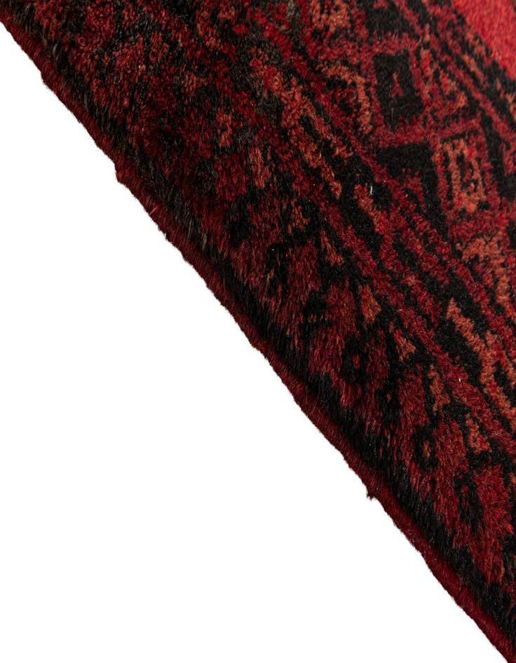 Detail image of  2' 3 x 4' 1  Hand Knotted Afghan Akhche Wool Rug