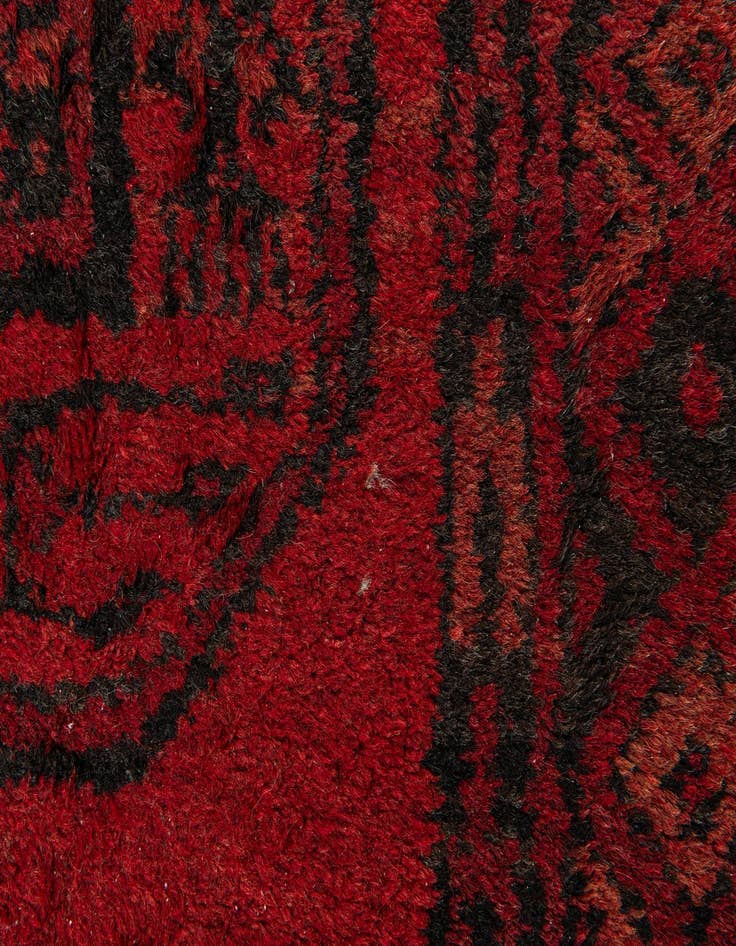 Detail image of  2' 3 x 4' 1  Hand Knotted Afghan Akhche Wool Rug