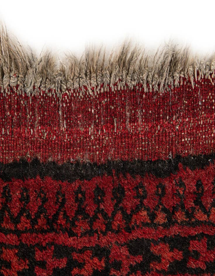 Detail image of  2' 3 x 4' 1  Hand Knotted Afghan Akhche Wool Rug