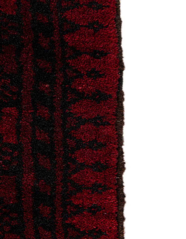 Detail image of  3' 9 x 4' 10  Hand Knotted Afghan Akhche Wool Rug