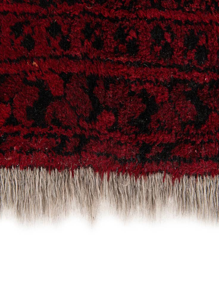 Detail image of  2' 5 x 3' 3  Hand Knotted Afghan Akhche Wool Rug