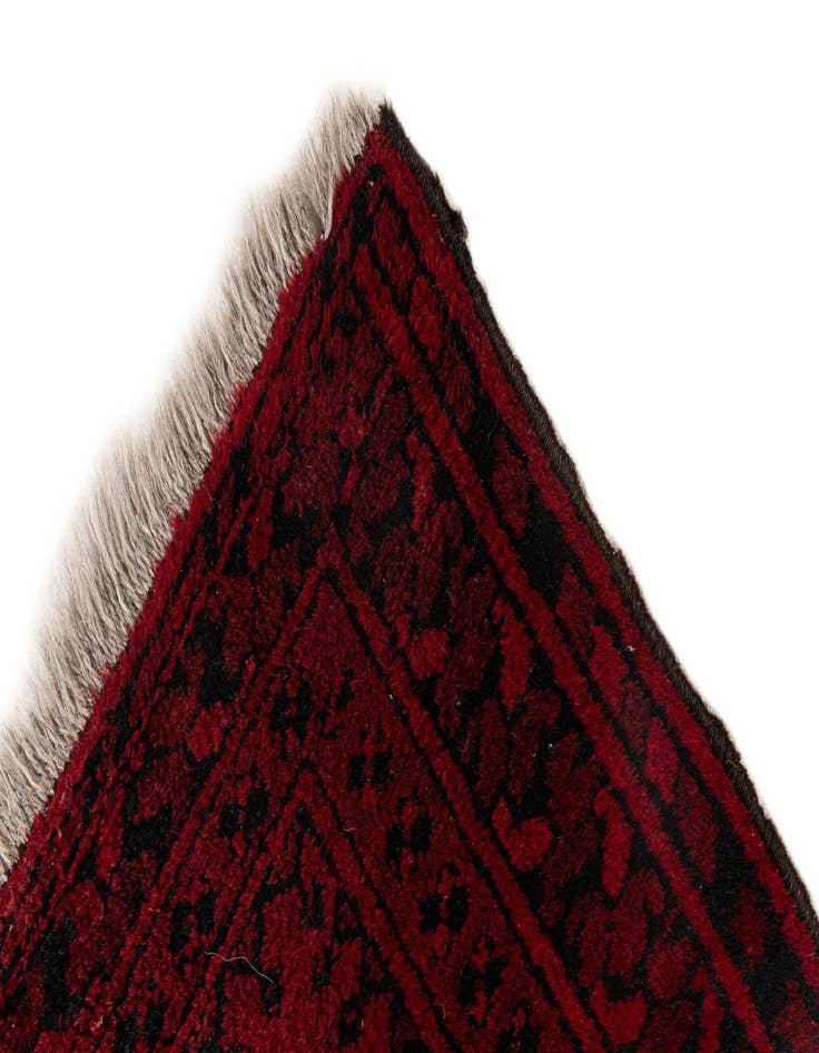 Detail image of  2' 5 x 3' 3  Hand Knotted Afghan Akhche Wool Rug