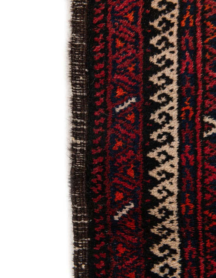 Detail image of  3' 3 x 5' 9  Hand Knotted Afghan Akhche Oriental Wool Rug