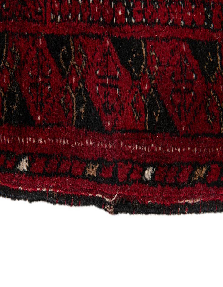 Detail image of  2' 6 x 3' 11  Hand Knotted Afghan Akhche Oriental Wool Rug