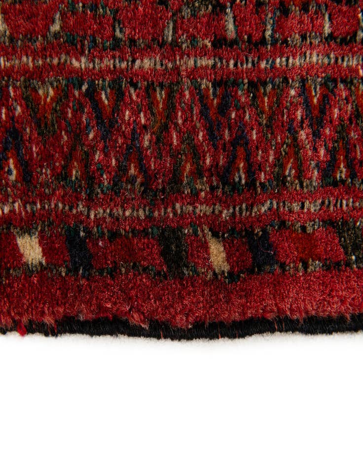 Detail image of  1' 11 x 3' 6  Hand Knotted Afghan Akhche Wool Rug