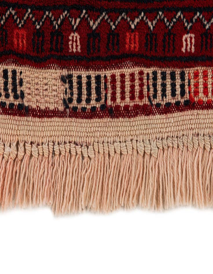 Detail image of  3' 5 x 6' 7  Hand Knotted Afghan Akhche Wool Rug