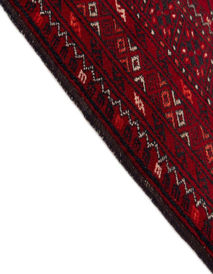 Detail image of  3' 5 x 6' 7  Hand Knotted Afghan Akhche Wool Rug