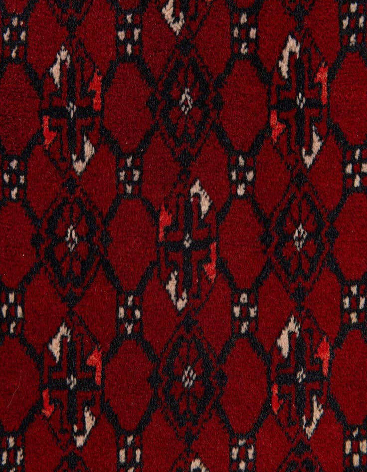 Detail image of  3' 5 x 6' 7  Hand Knotted Afghan Akhche Wool Rug