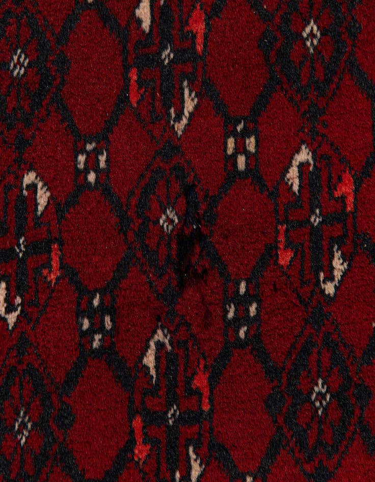 Detail image of  3' 5 x 6' 7  Hand Knotted Afghan Akhche Wool Rug