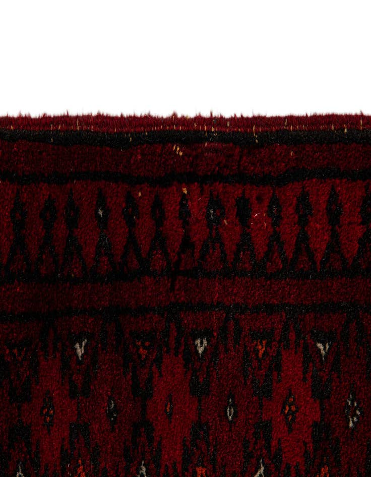 Detail image of  5' 3 x 6' 9  Hand Knotted Afghan Akhche Wool Rug