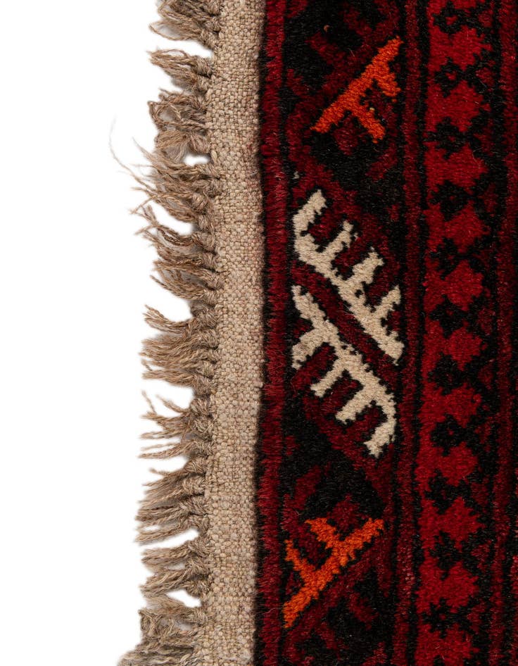 Detail image of  5' 3 x 6' 9  Hand Knotted Afghan Akhche Wool Rug