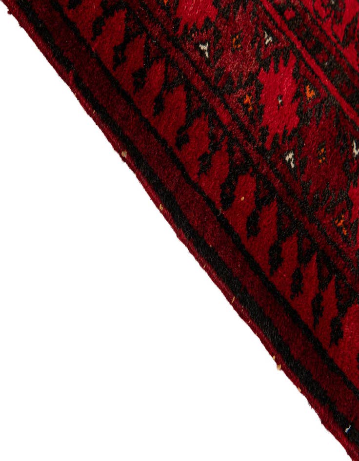 Detail image of  5' 3 x 6' 9  Hand Knotted Afghan Akhche Wool Rug