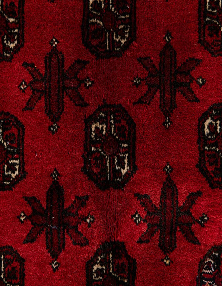 Detail image of  5' 3 x 6' 9  Hand Knotted Afghan Akhche Wool Rug