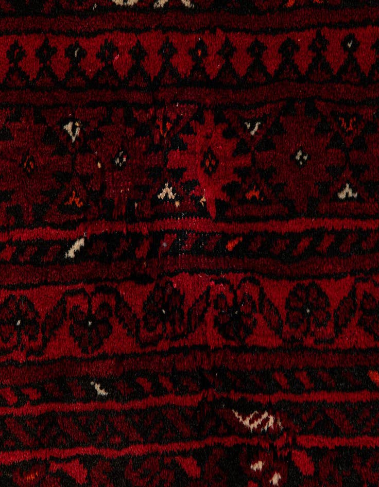 Detail image of  5' 3 x 6' 9  Hand Knotted Afghan Akhche Wool Rug