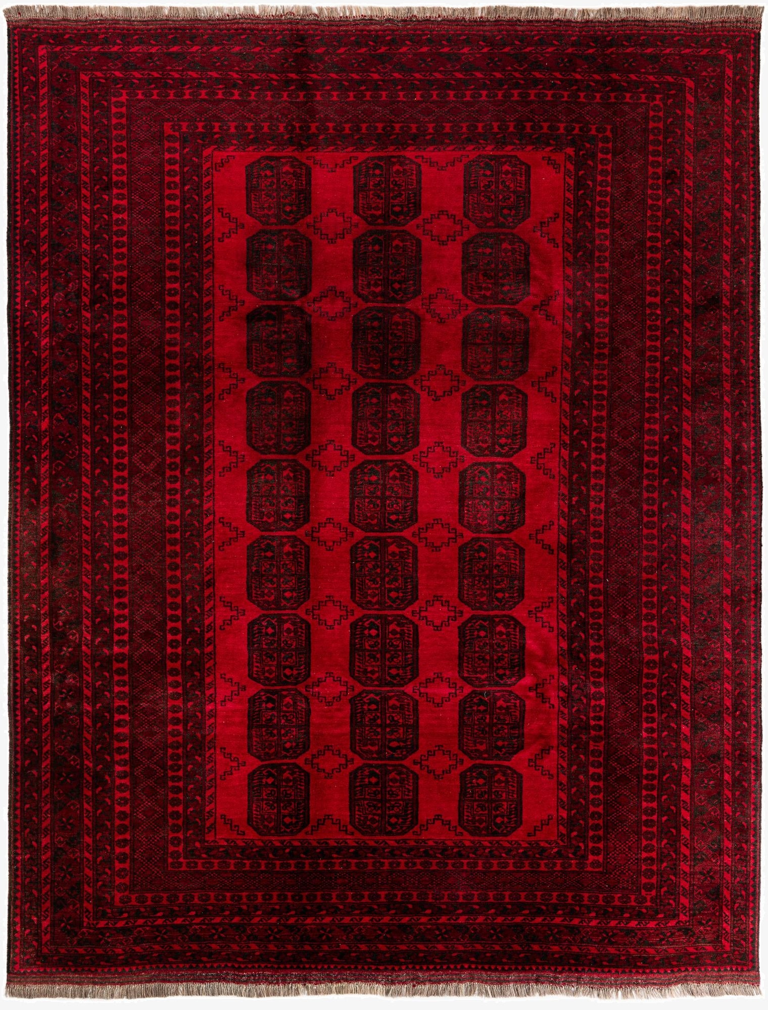  8' 5 x 11'  Hand Knotted Afghan Akhche Wool Rug