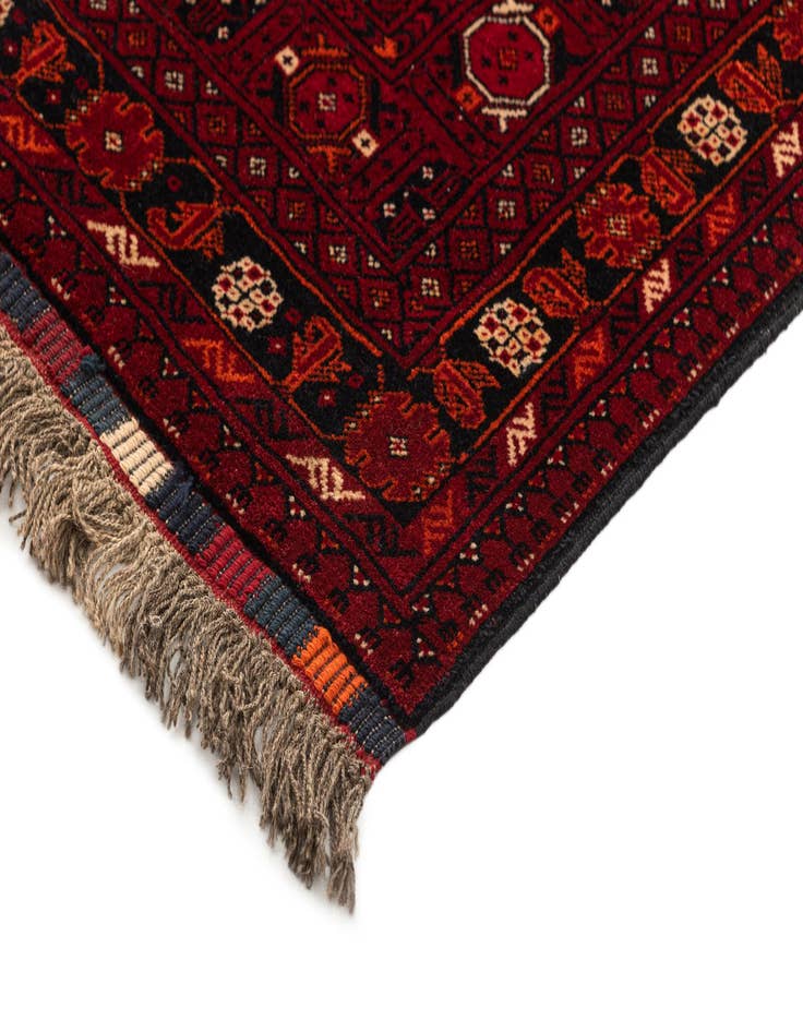 Detail image of  3' 6 x 6' 6  Hand Knotted Afghan Ersari Wool Rug