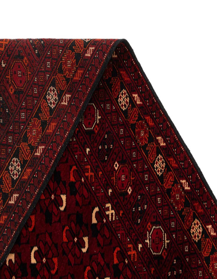 Detail image of  3' 6 x 6' 6  Hand Knotted Afghan Ersari Wool Rug