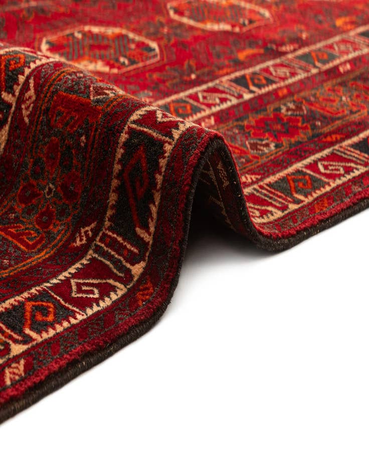 Detail image of  4' 9 x 7' 5  Hand Knotted Afghan Ersari Wool Rug