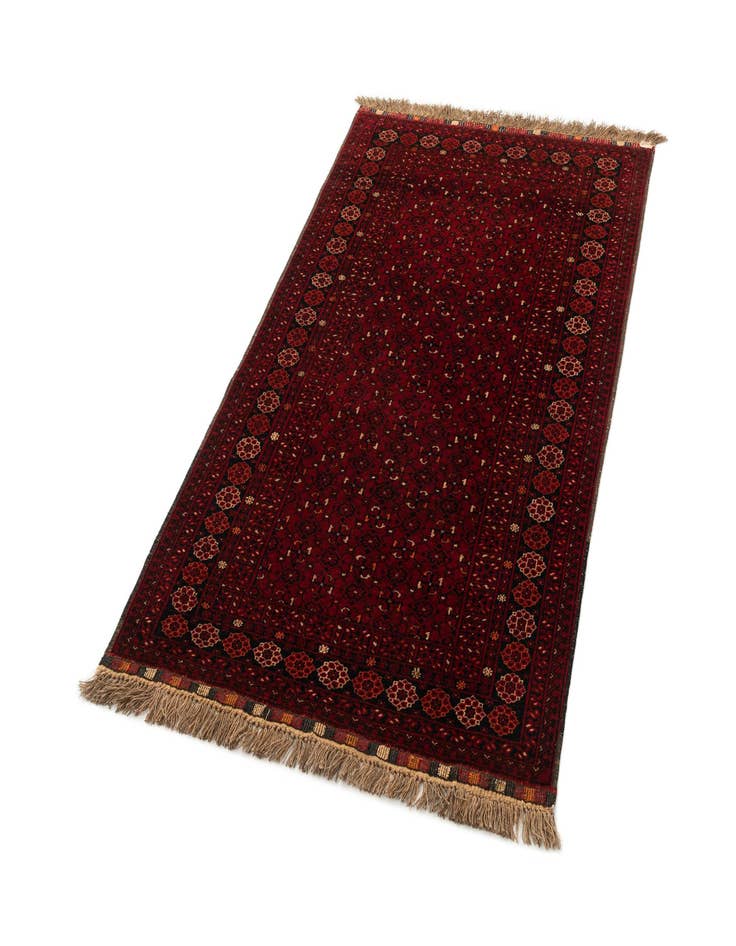 Detail image of  3' 6 x 6' 2  Hand Knotted Afghan Ersari Wool Rug