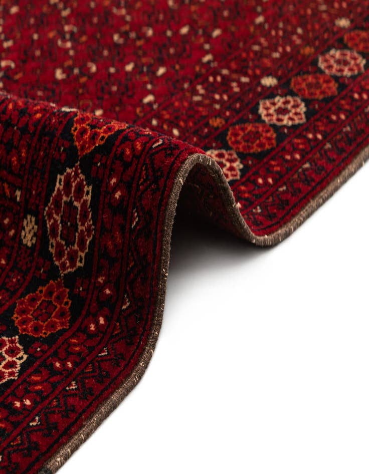 Detail image of  3' 6 x 6' 2  Hand Knotted Afghan Ersari Wool Rug