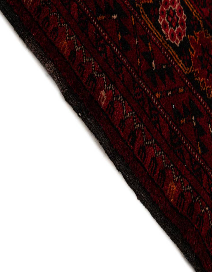 Detail image of  5' 3 x 7' 6  Hand Knotted Afghan Ersari Oriental Wool Rug