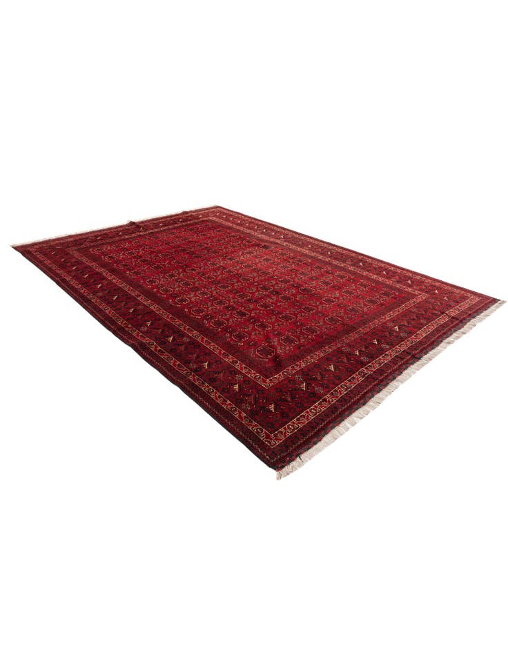 Detail image of  8' 1 x 11' 4  Hand Knotted Afghan Ersari Rug